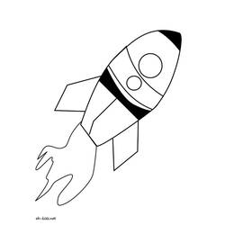Coloring page: Rocket (Transportation) #140233 - Free Printable Coloring Pages