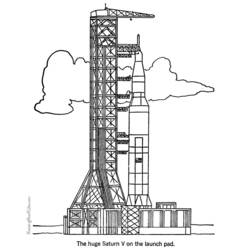Coloring page: Rocket (Transportation) #140251 - Printable coloring pages