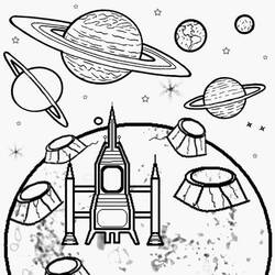 Coloring page: Rocket (Transportation) #140270 - Printable coloring pages