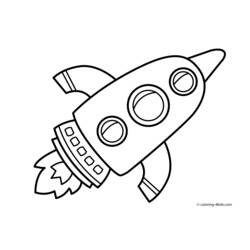Coloring page: Rocket (Transportation) #140272 - Printable coloring pages