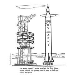 Coloring page: Rocket (Transportation) #140290 - Free Printable Coloring Pages