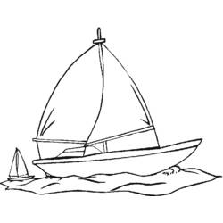 Coloring page: Sailboat (Transportation) #143557 - Free Printable Coloring Pages
