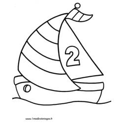 Coloring page: Sailboat (Transportation) #143562 - Printable coloring pages