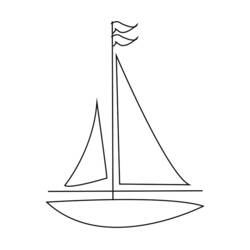 Coloring page: Sailboat (Transportation) #143564 - Free Printable Coloring Pages
