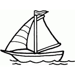 Coloring page: Sailboat (Transportation) #143567 - Free Printable Coloring Pages