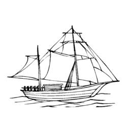 Coloring page: Sailboat (Transportation) #143570 - Free Printable Coloring Pages