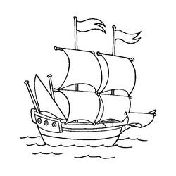 Coloring page: Sailboat (Transportation) #143571 - Printable coloring pages