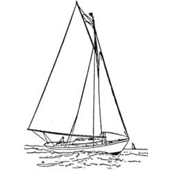 Coloring page: Sailboat (Transportation) #143572 - Printable coloring pages