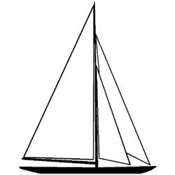 Coloring page: Sailboat (Transportation) #143576 - Free Printable Coloring Pages