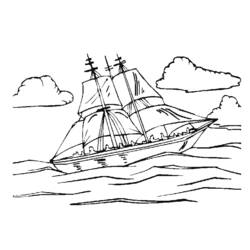 Coloring page: Sailboat (Transportation) #143580 - Free Printable Coloring Pages