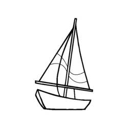 Coloring page: Sailboat (Transportation) #143587 - Printable coloring pages