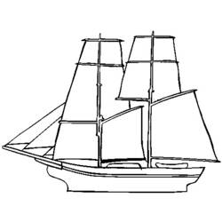 Coloring page: Sailboat (Transportation) #143595 - Free Printable Coloring Pages
