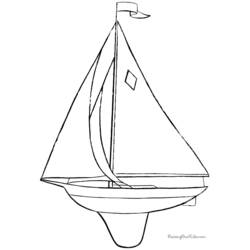 Coloring page: Sailboat (Transportation) #143604 - Free Printable Coloring Pages