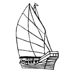 Coloring page: Sailboat (Transportation) #143605 - Free Printable Coloring Pages