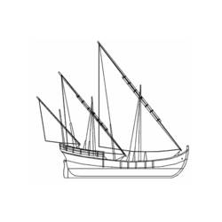 Coloring page: Sailboat (Transportation) #143610 - Free Printable Coloring Pages