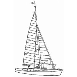 Coloring page: Sailboat (Transportation) #143612 - Free Printable Coloring Pages