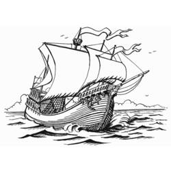 Coloring page: Sailboat (Transportation) #143622 - Free Printable Coloring Pages