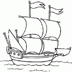 Coloring page: Sailboat (Transportation) #143631 - Free Printable Coloring Pages