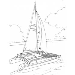 Coloring page: Sailboat (Transportation) #143748 - Printable coloring pages