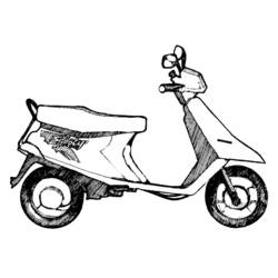 Coloring page: Scooter (Transportation) #139530 - Printable coloring pages