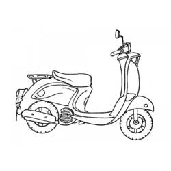 Coloring page: Scooter (Transportation) #139535 - Printable Coloring Pages
