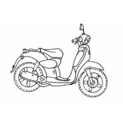 Coloring page: Scooter (Transportation) #139537 - Printable coloring pages