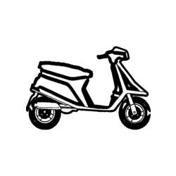 Coloring page: Scooter (Transportation) #139546 - Printable Coloring Pages