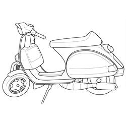 Coloring page: Scooter (Transportation) #139548 - Printable Coloring Pages