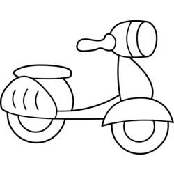 Coloring page: Scooter (Transportation) #139567 - Printable Coloring Pages