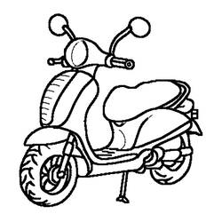 Coloring page: Scooter (Transportation) #207552 - Free Printable Coloring Pages
