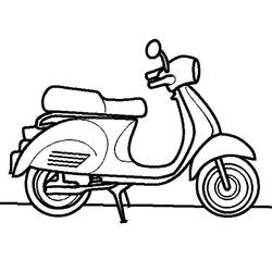 Coloring page: Scooter (Transportation) #207554 - Free Printable Coloring Pages