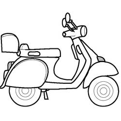 Coloring page: Scooter (Transportation) #207555 - Free Printable Coloring Pages