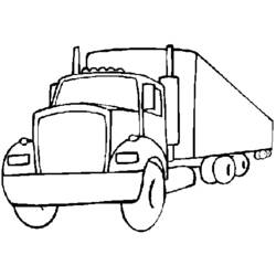 Coloring page: Semi-trailer (Transportation) #146716 - Printable coloring pages