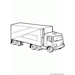 Coloring page: Semi-trailer (Transportation) #146721 - Printable coloring pages