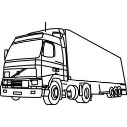 Coloring page: Semi-trailer (Transportation) #146836 - Printable coloring pages