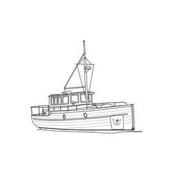Coloring page: Ships and Boats (Transportation) #171576 - Free Printable Coloring Pages