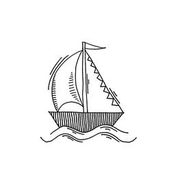 Coloring page: Ships and Boats (Transportation) #171577 - Free Printable Coloring Pages