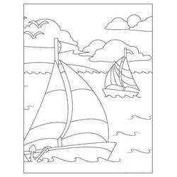 Coloring page: Ships and Boats (Transportation) #171580 - Free Printable Coloring Pages