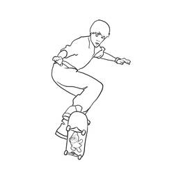 Coloring page: Skateboard (Transportation) #139281 - Printable coloring pages