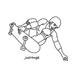 Coloring page: Skateboard (Transportation) #139290 - Printable coloring pages
