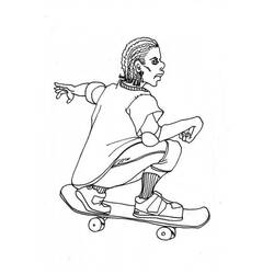 Coloring page: Skateboard (Transportation) #139304 - Free Printable Coloring Pages