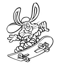 Coloring page: Skateboard (Transportation) #139310 - Free Printable Coloring Pages