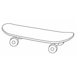 Coloring page: Skateboard (Transportation) #139315 - Printable coloring pages