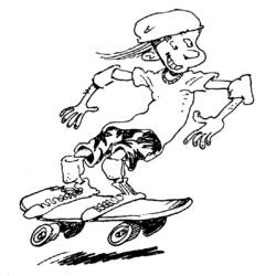 Coloring page: Skateboard (Transportation) #139320 - Free Printable Coloring Pages