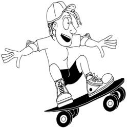 Coloring page: Skateboard (Transportation) #139342 - Free Printable Coloring Pages
