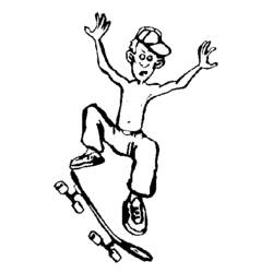 Coloring page: Skateboard (Transportation) #139345 - Free Printable Coloring Pages