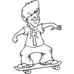 Coloring page: Skateboard (Transportation) #139346 - Free Printable Coloring Pages