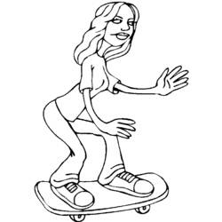 Coloring page: Skateboard (Transportation) #139354 - Free Printable Coloring Pages