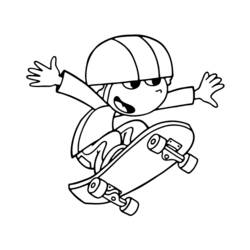 Coloring page: Skateboard (Transportation) #139356 - Printable coloring pages