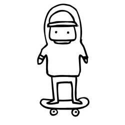 Coloring page: Skateboard (Transportation) #139359 - Free Printable Coloring Pages
